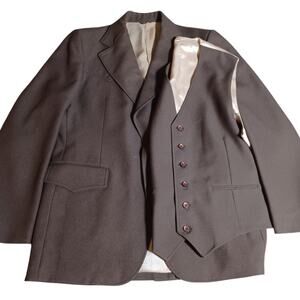 Panhandle Slim Dark Brown Blazer and Vest Set - Made in USA
